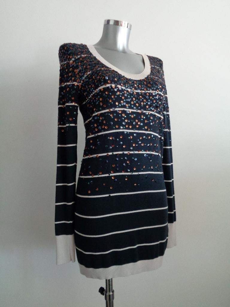 LIU JO trui marine met pailletten - maat XS/S Nieuw kaartje, Blauw, Liu Jo, Nieuw, Ophalen of Verzenden