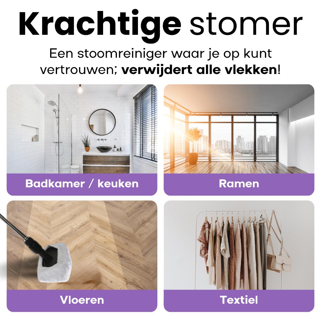 Stoomreiniger | Keuken & Badkamer & Voegen (Nieuw €79,-), Stoomreiniger, Ophalen of Verzenden, Zo goed als nieuw, Hendriqs