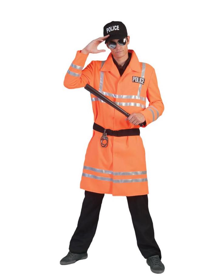 Politie kostuum nieuw carnaval! Politieman Ollie Bikercop, Ophalen of Verzenden, Zo goed als nieuw, Overige maten, Carnaval
