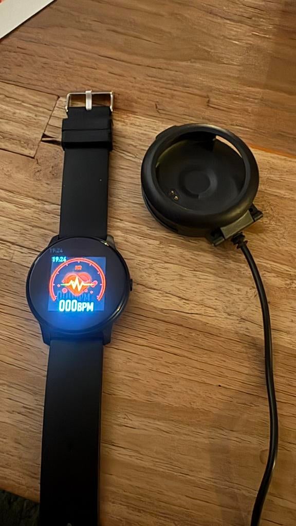 smart watch te koop,, Ophalen of Verzenden, Zo goed als nieuw, Zwart, Android