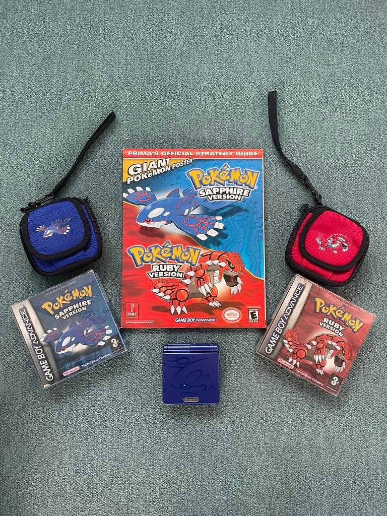 pokemon ruby sapphire combo, Spelcomputers en Games, Spelcomputers | Nintendo Game Boy, Zo goed als nieuw, Ophalen of Verzenden