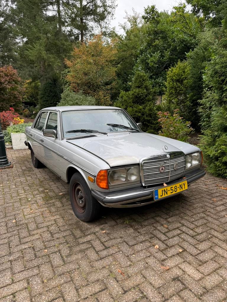Mercedes Benz 230E 5 bak zilvergrijs met blauw project, foto 12