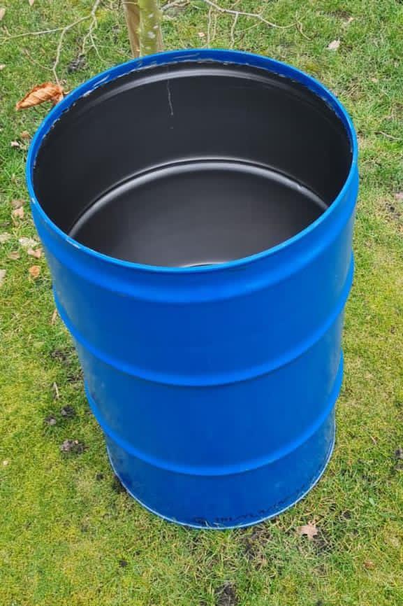 60 liter vuurton €12,50 brandton, olievat, vuurschaal, Ophalen, Zo goed als nieuw
