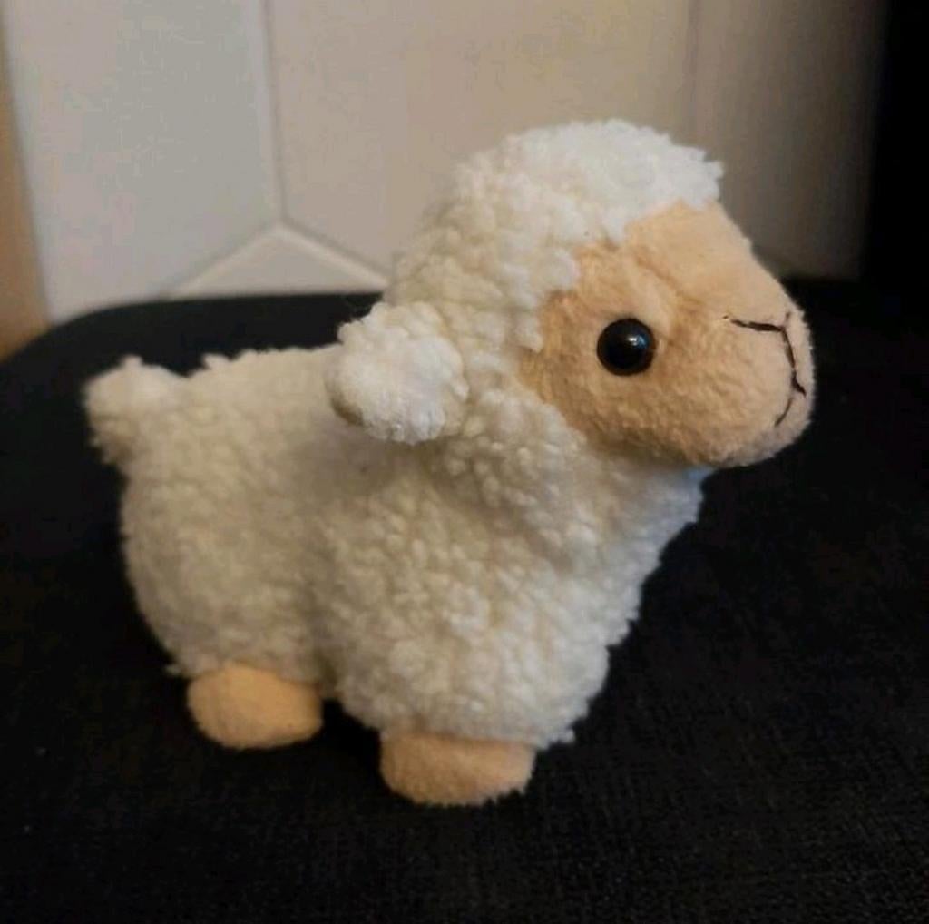 Knuffel schaapje klein, Kinderen en Baby's, Speelgoed | Knuffels en Pluche, Gebruikt, Overige typen, Ophalen of Verzenden