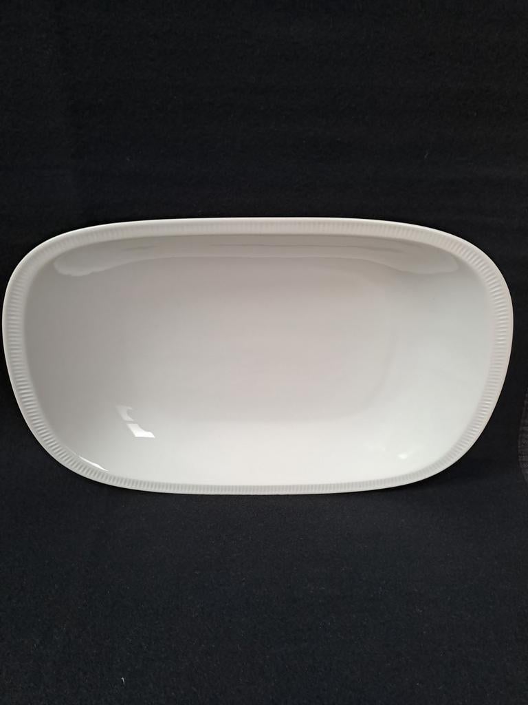 Witte porseleinen diepe schaal, Arzberg Cannelee, Huis en Inrichting, Keuken | Servies, Ophalen of Verzenden