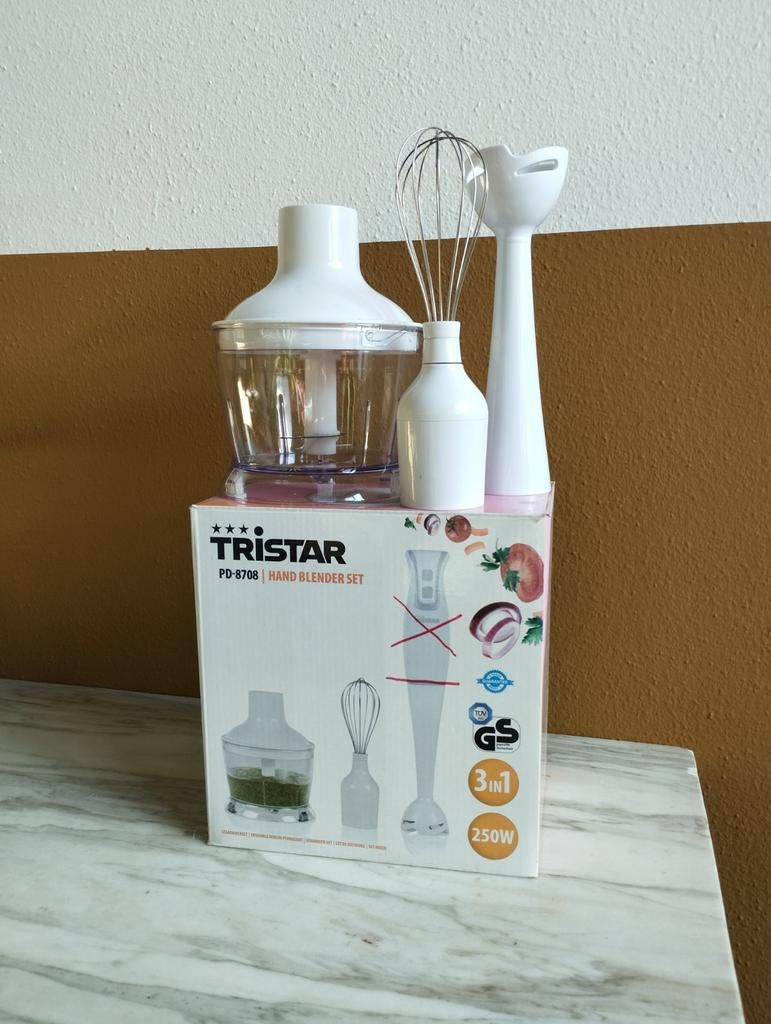 Tristar PD-8708 Staafmixer Accessoires, Witgoed en Apparatuur, Keukenmixers, Zo goed als nieuw, Minder dan 1 liter, 1 snelheid