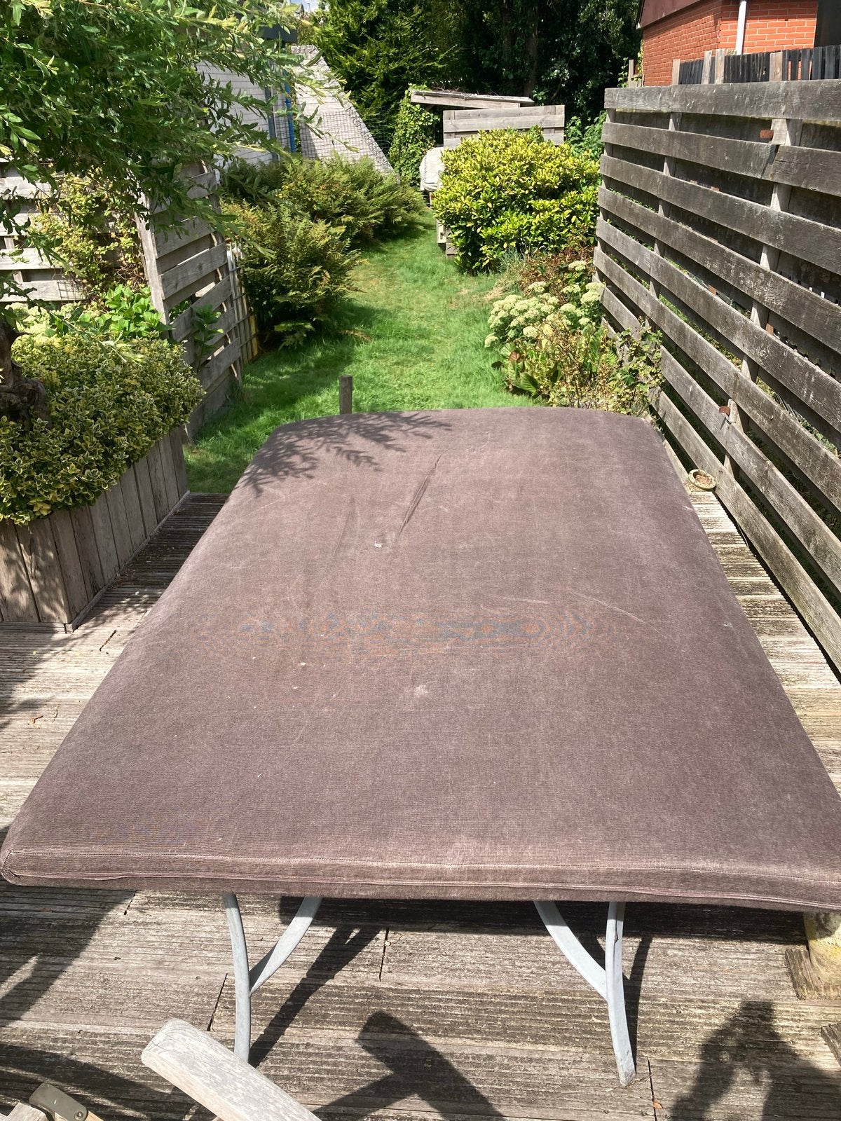 Matras (foam) en hoes. 2 pers - ideaal voor vouwwagens, Ophalen, Gebruikt, Tweepersoons, 140 cm
