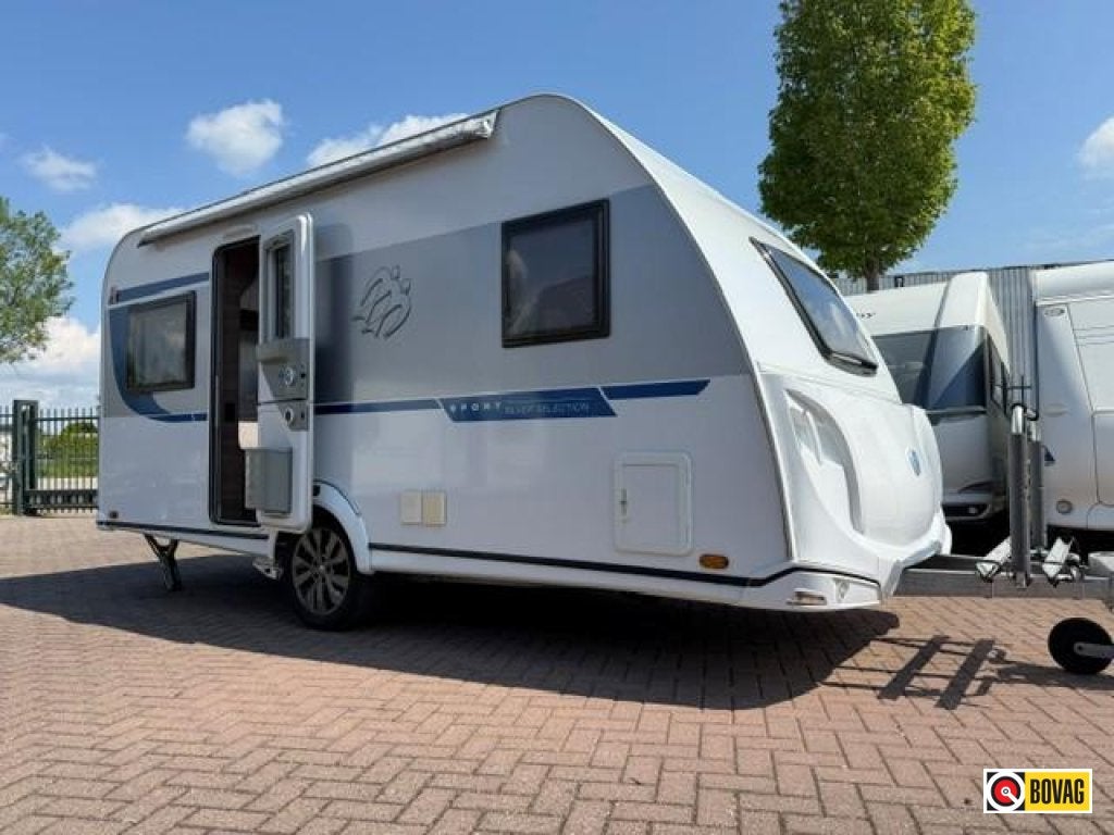 Knaus Sport Silver Selection 450 FU MOVER/LUIFEL/FIETSENREK, Caravans en Kamperen, Caravans, Rondzit, Schokbreker, Bedrijf, Overige typen