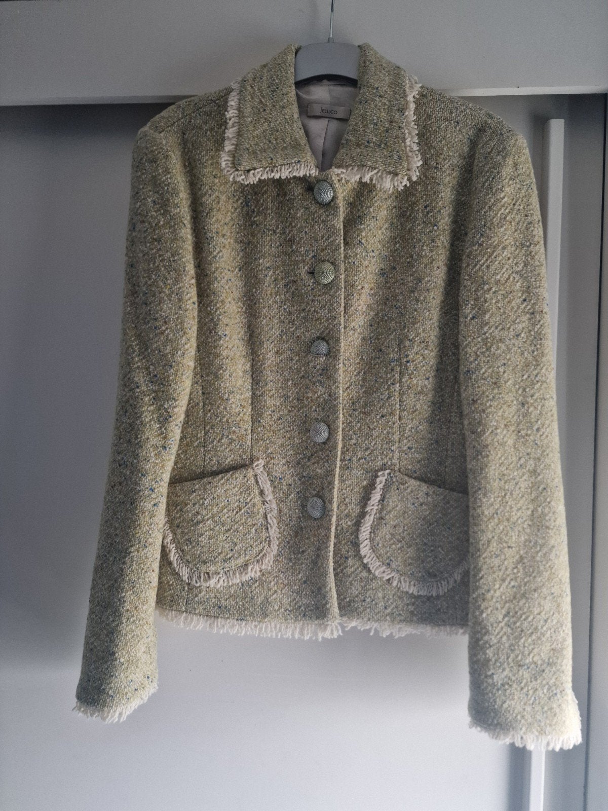 boucle jasje, Beige, Ophalen of Verzenden, Zo goed als nieuw, Jasje