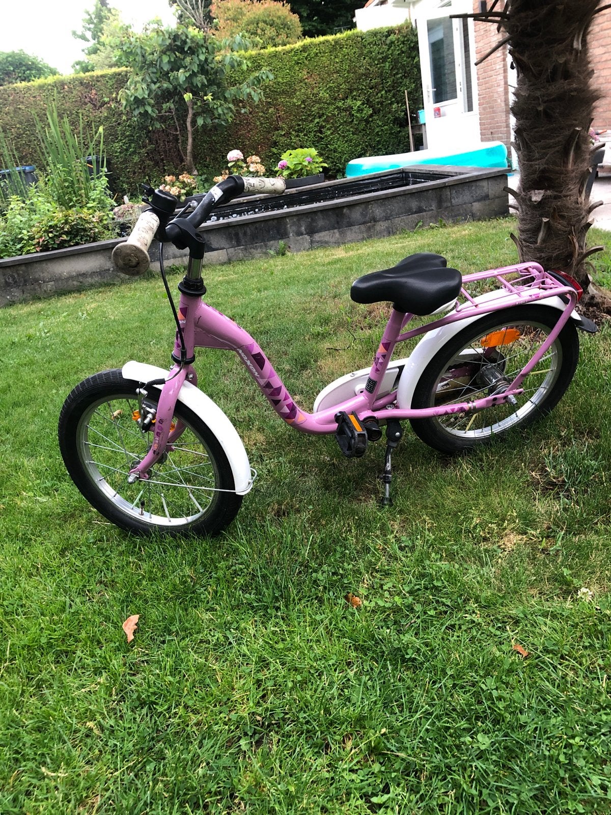 Noxon kinderfiets 16 inch - Roze, Ophalen, Gebruikt, Terugtraprem, 16 tot 20 inch