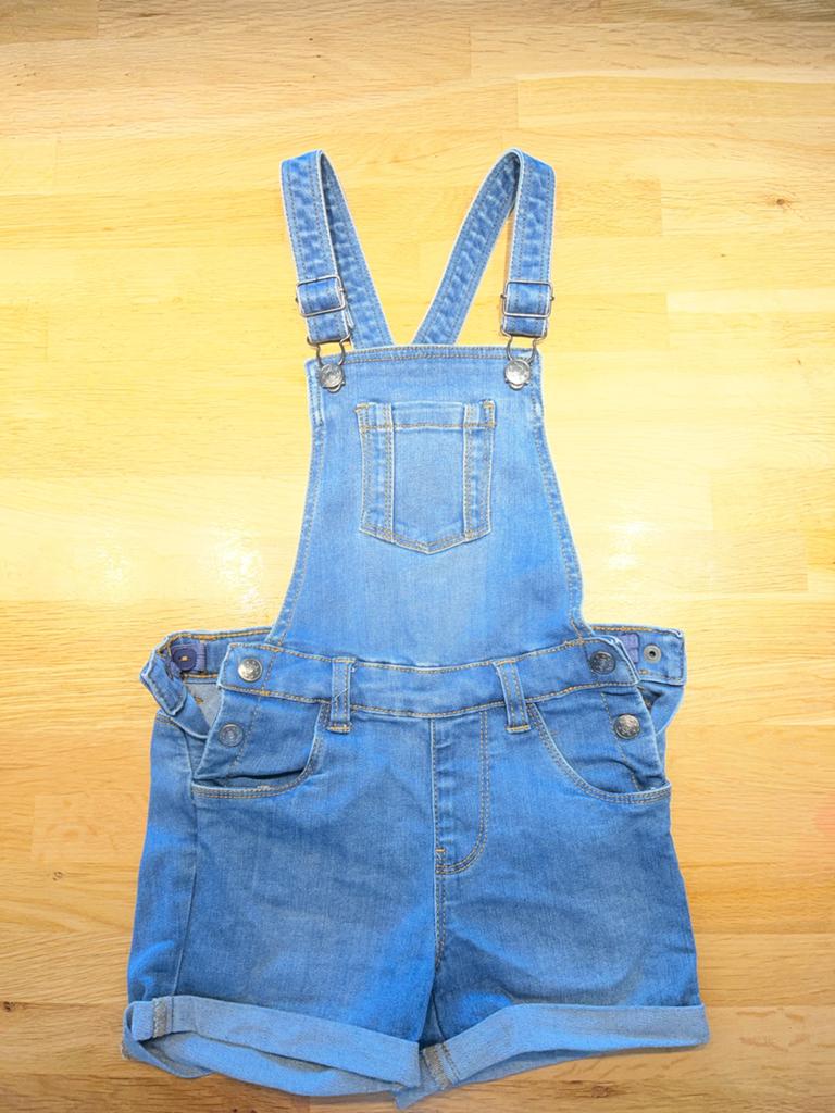 Leuke denim tuinbroek short voor kinderen, Ophalen of Verzenden, Gebruikt, Jongen of Meisje