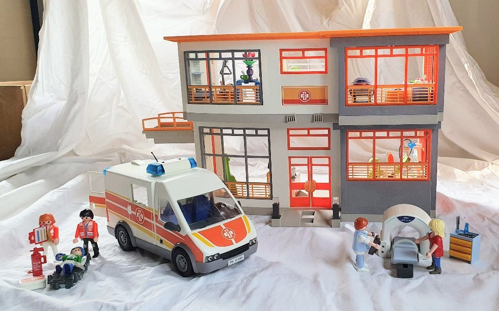UITGEBREIDE Playmobil Ziekenhuis set 6657, 6685, 70196, 6660, Kinderen en Baby's, Speelgoed | Playmobil, Complete set, Overige typen