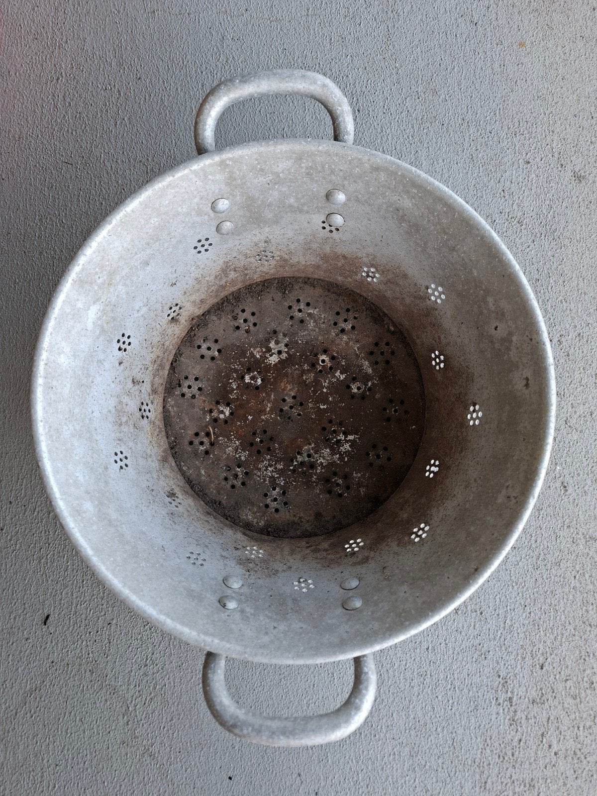 Groot Vintage Aluminium Vergiet - Verweerde Uitstraling, Ophalen
