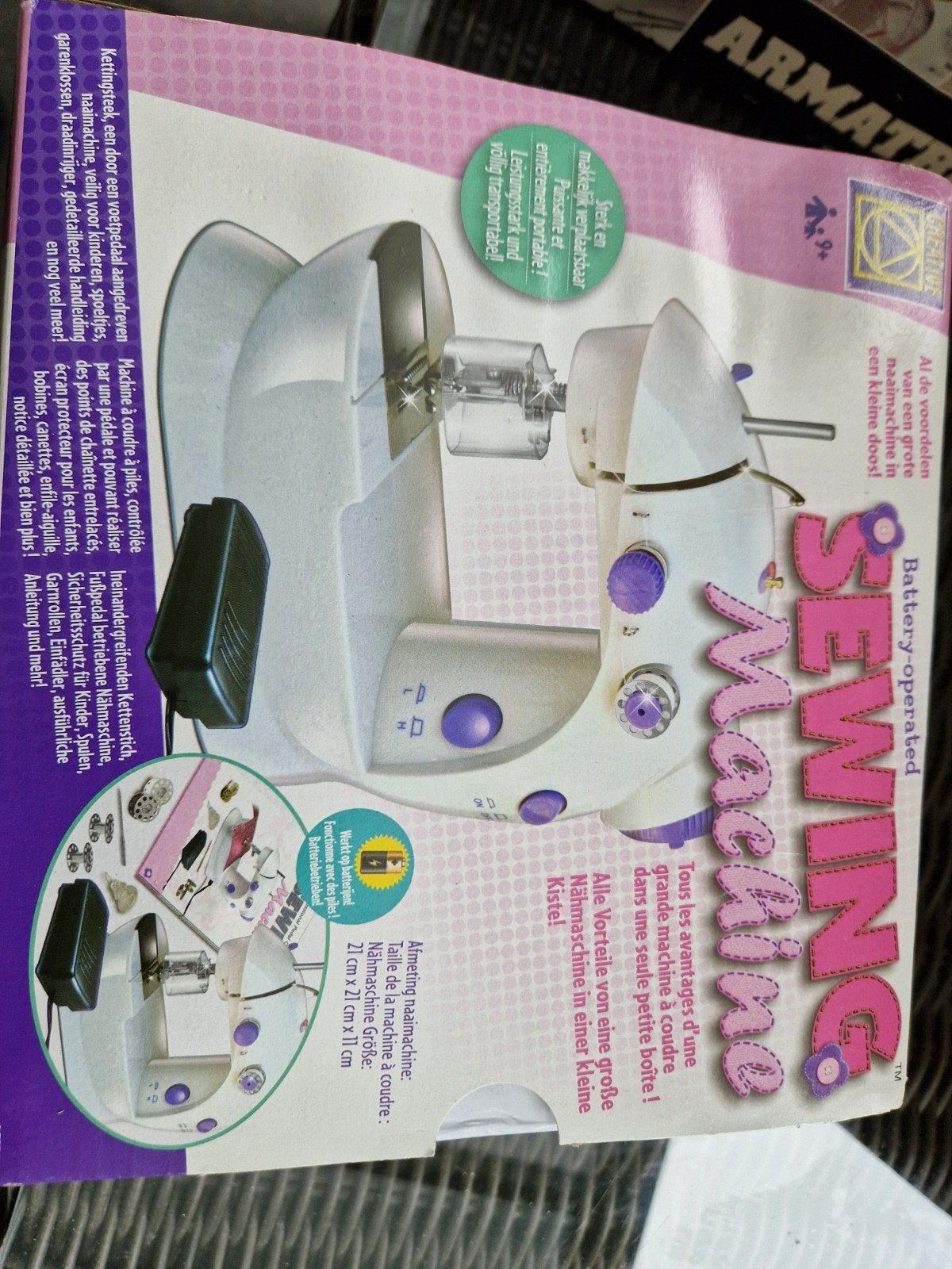 Batterij-aangedreven naaimachine voor kinderen, Ophalen of Verzenden, Nieuw, Naaimachine, Overige merken