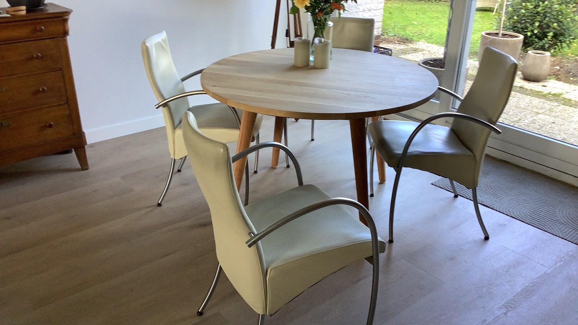 Eetkamer stoelen 4 stuks, Huis en Inrichting, Ophalen, Gebruikt, Rechthoekig, 50 tot 100 cm