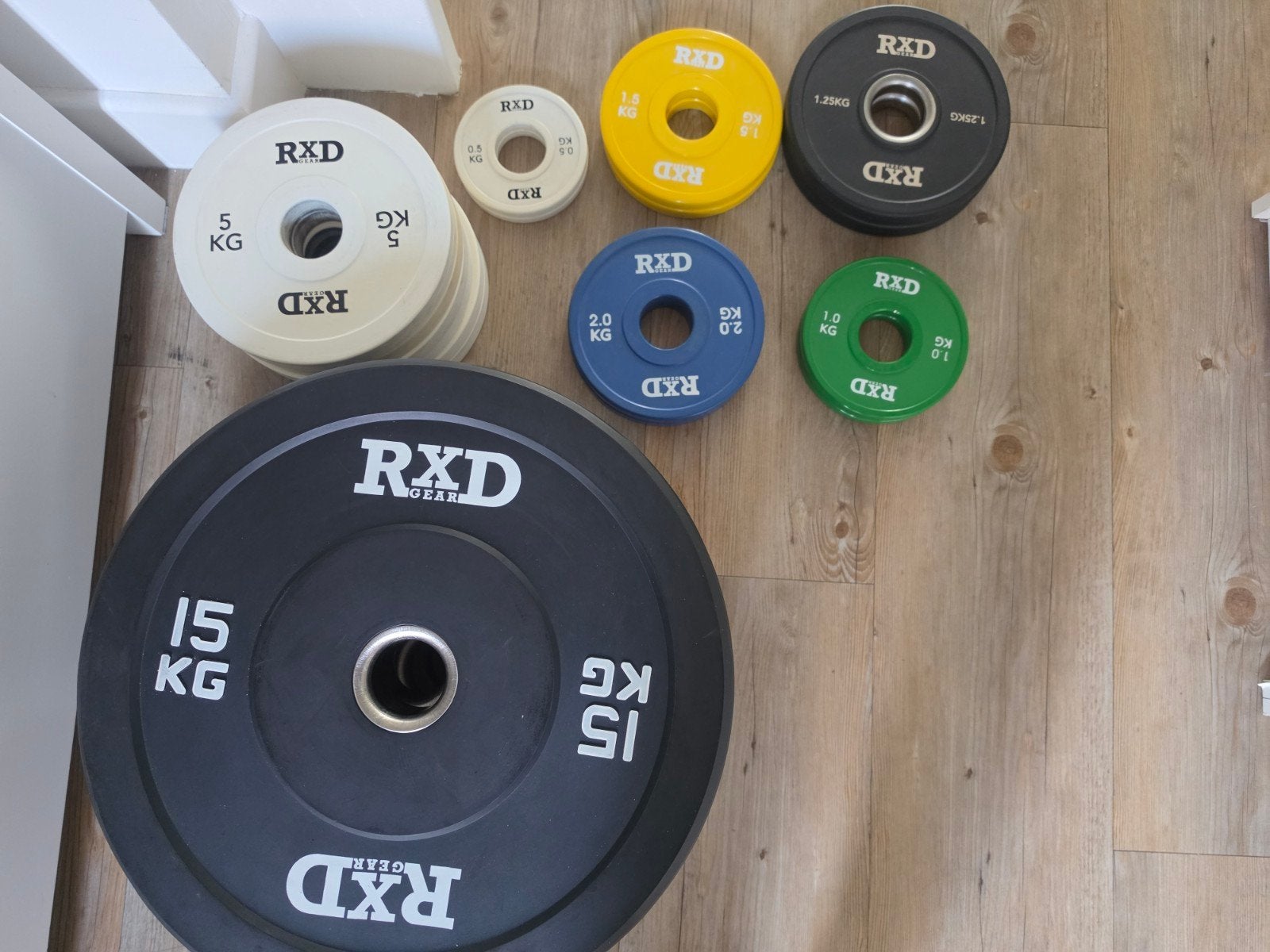 Olympische gewichten112.5kg halterstang 220cm 20kg Rxd, Sport en Fitness, Fitnessmaterialen, Ophalen, Zo goed als nieuw