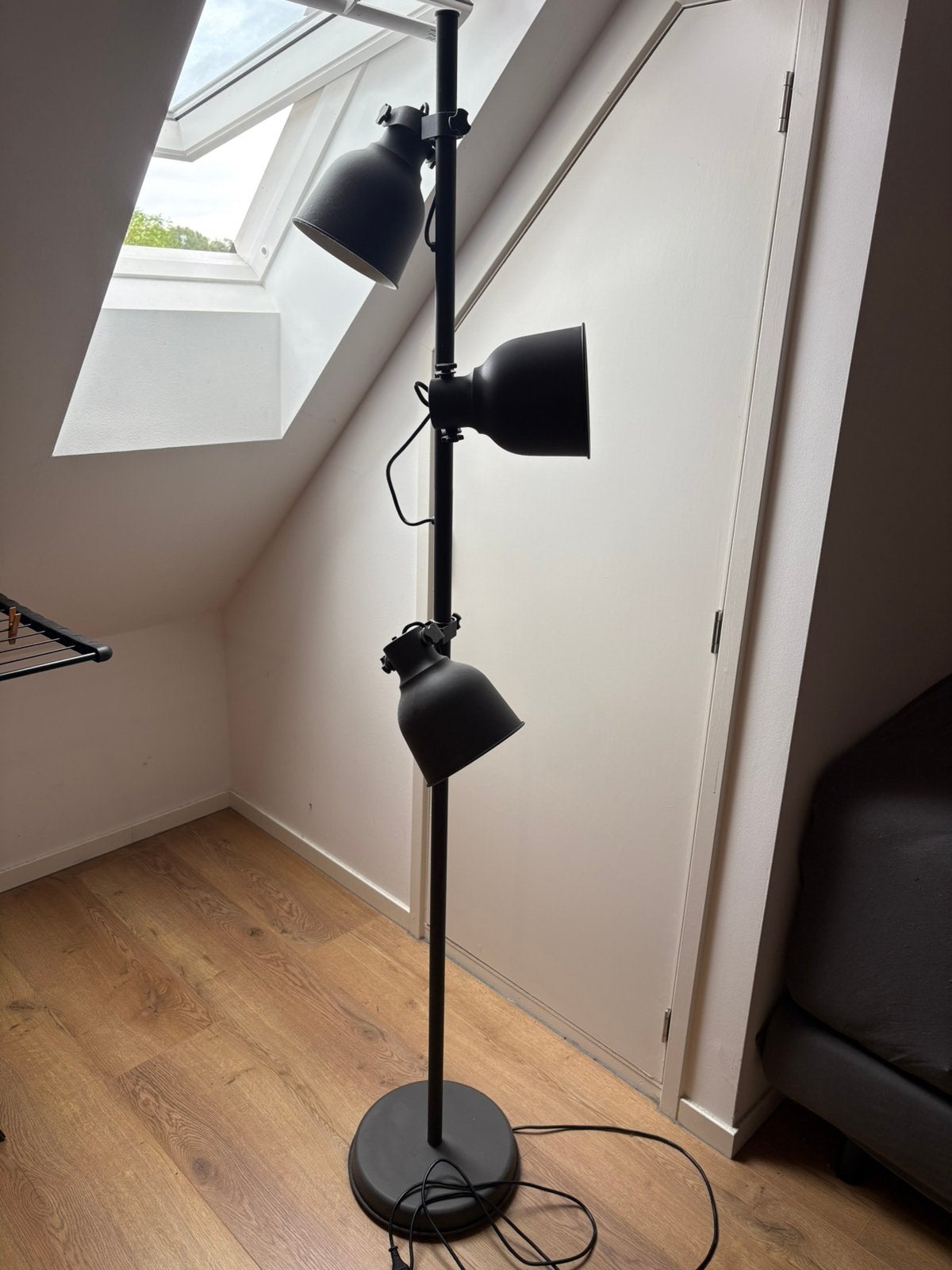 Ikea hektar staande lamp, Huis en Inrichting, Ophalen, Zo goed als nieuw, 150 tot 200 cm
