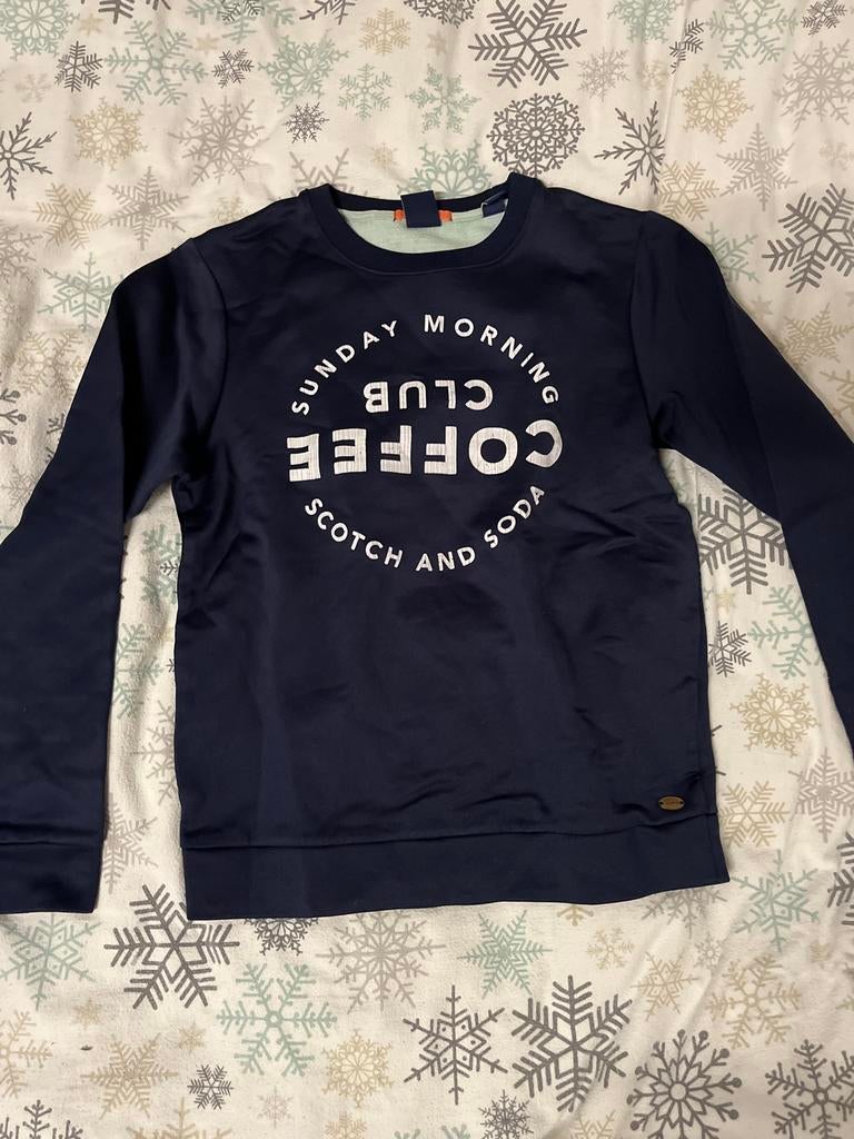 Scotch & Soda Sweater "Sunday Morning Coffee Club" Maat S, Ophalen of Verzenden, Zo goed als nieuw