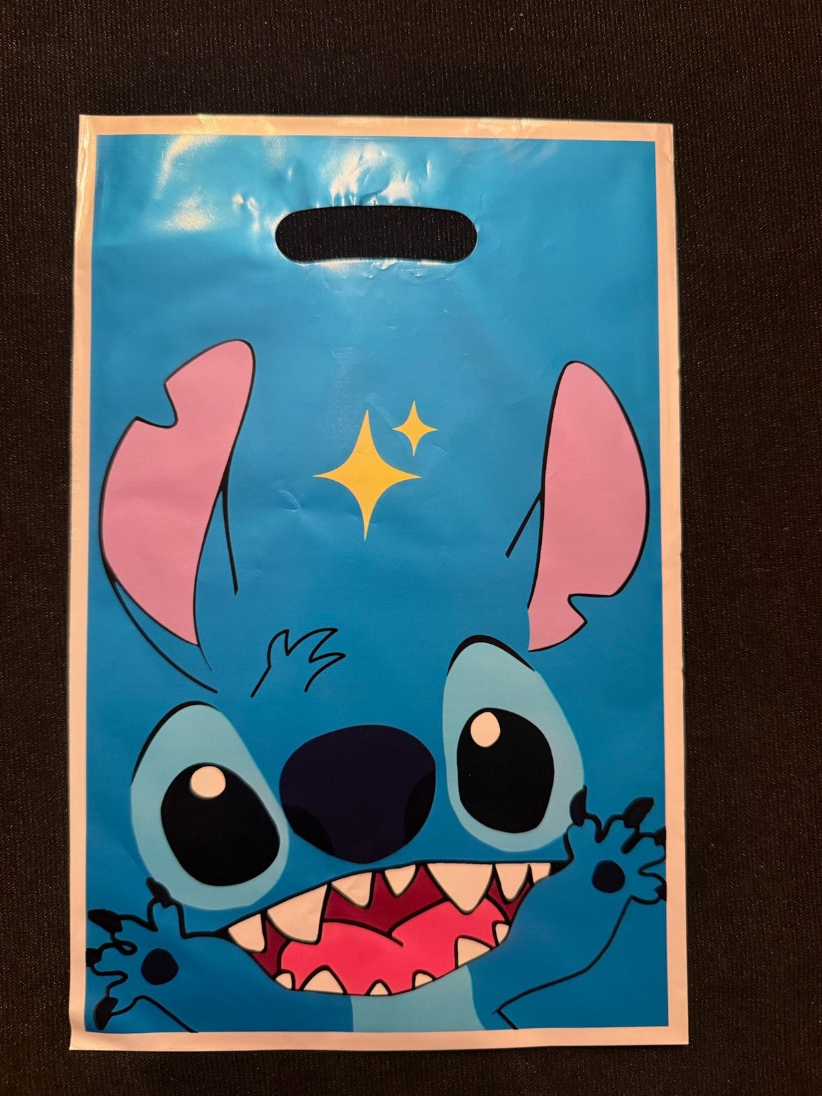 Stitch traktatie zakje / uitdeel tasje blauw, Ophalen of Verzenden, Nieuw, Feestartikel, Verjaardag
