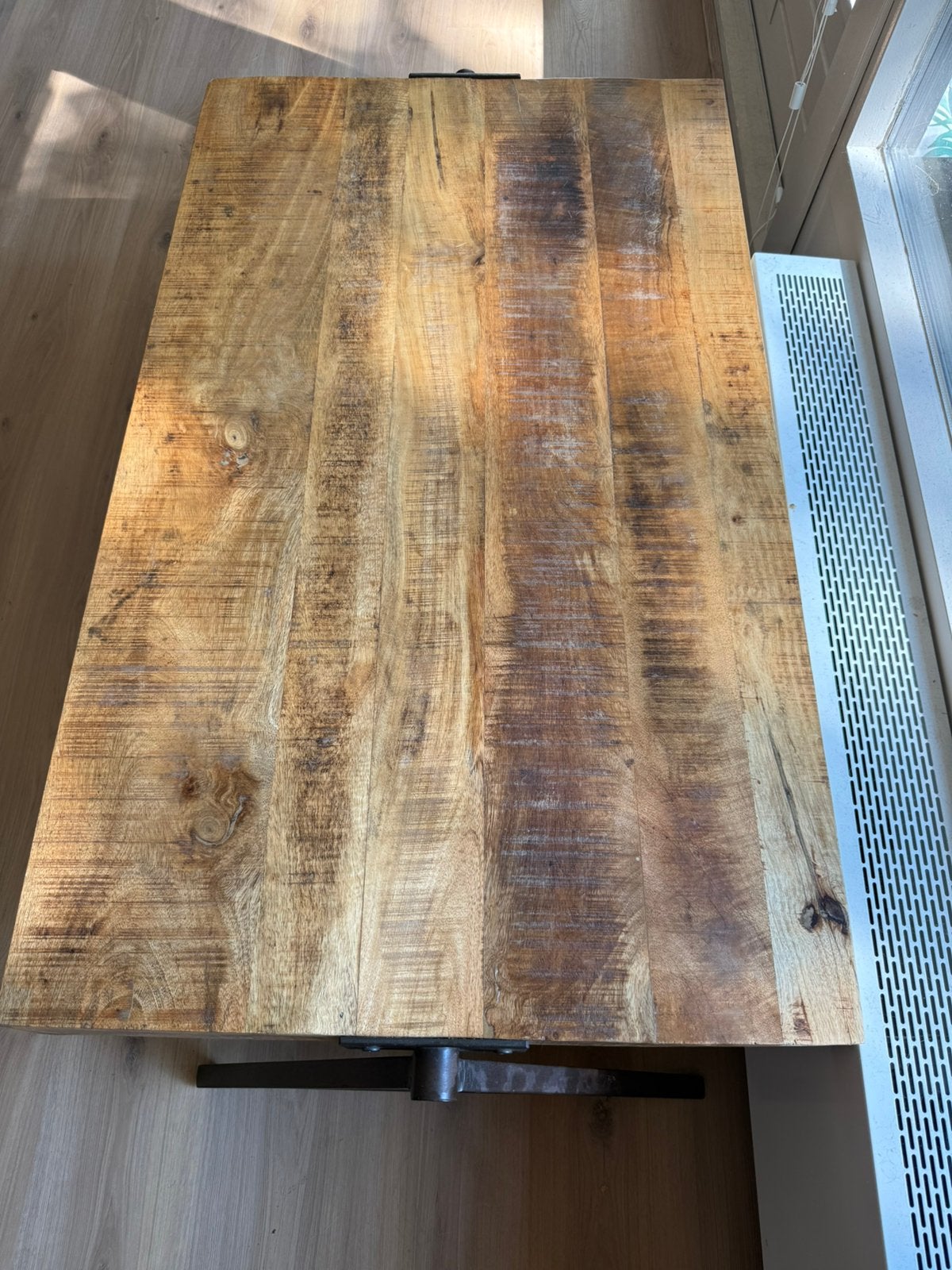Salontafel mangohout 120 x 70, Gebruikt, 100 tot 150 cm, Overige houtsoorten, 50 tot 100 cm