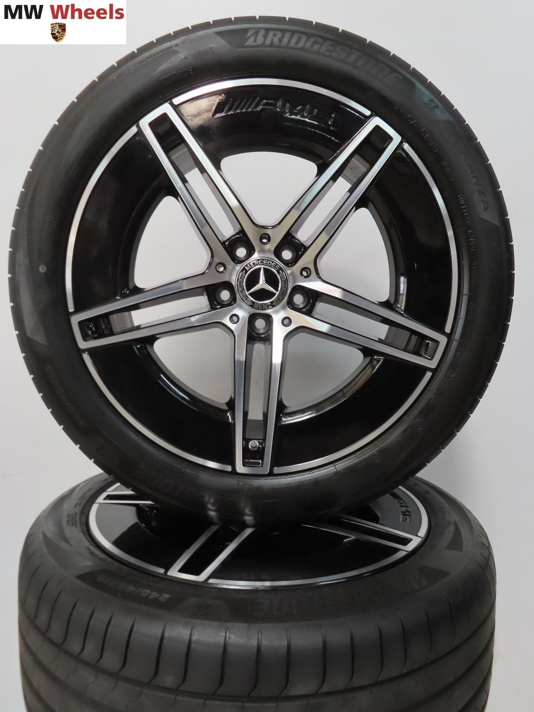 Mercedes E klasse W214 AMG 19 inch velgen met zomerbanden, 19 inch, Gebruikt, -, -