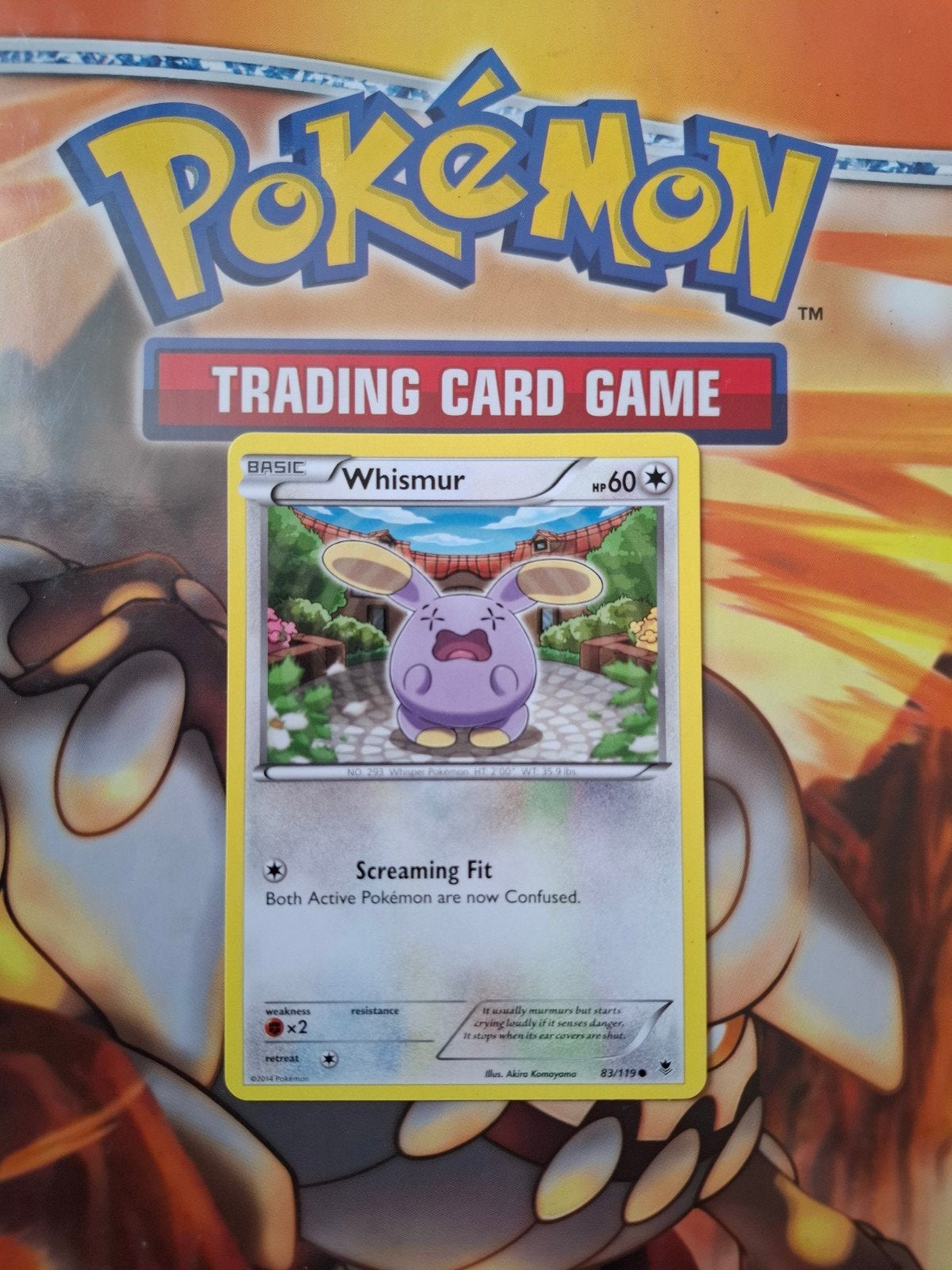 Whismur 83/119 XY Phantom Forces pokemon kaart, Ophalen of Verzenden, Zo goed als nieuw, Losse kaart