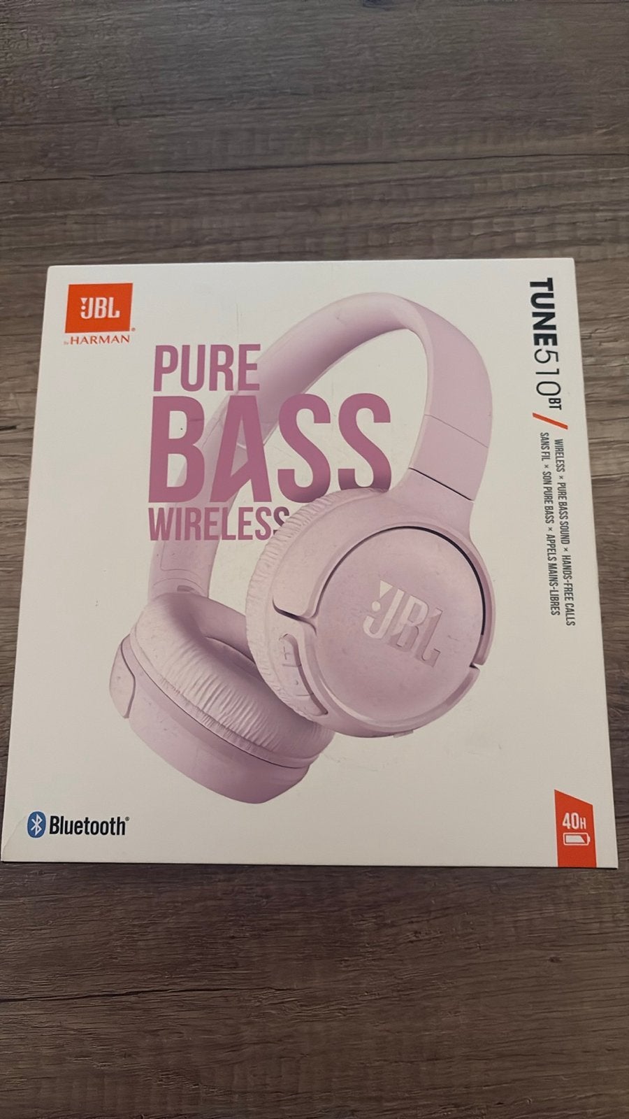JBL Tune 510BT Draadloze On-ear Koptelefoon Roze, JBL, Bluetooth, Roze, Nieuw