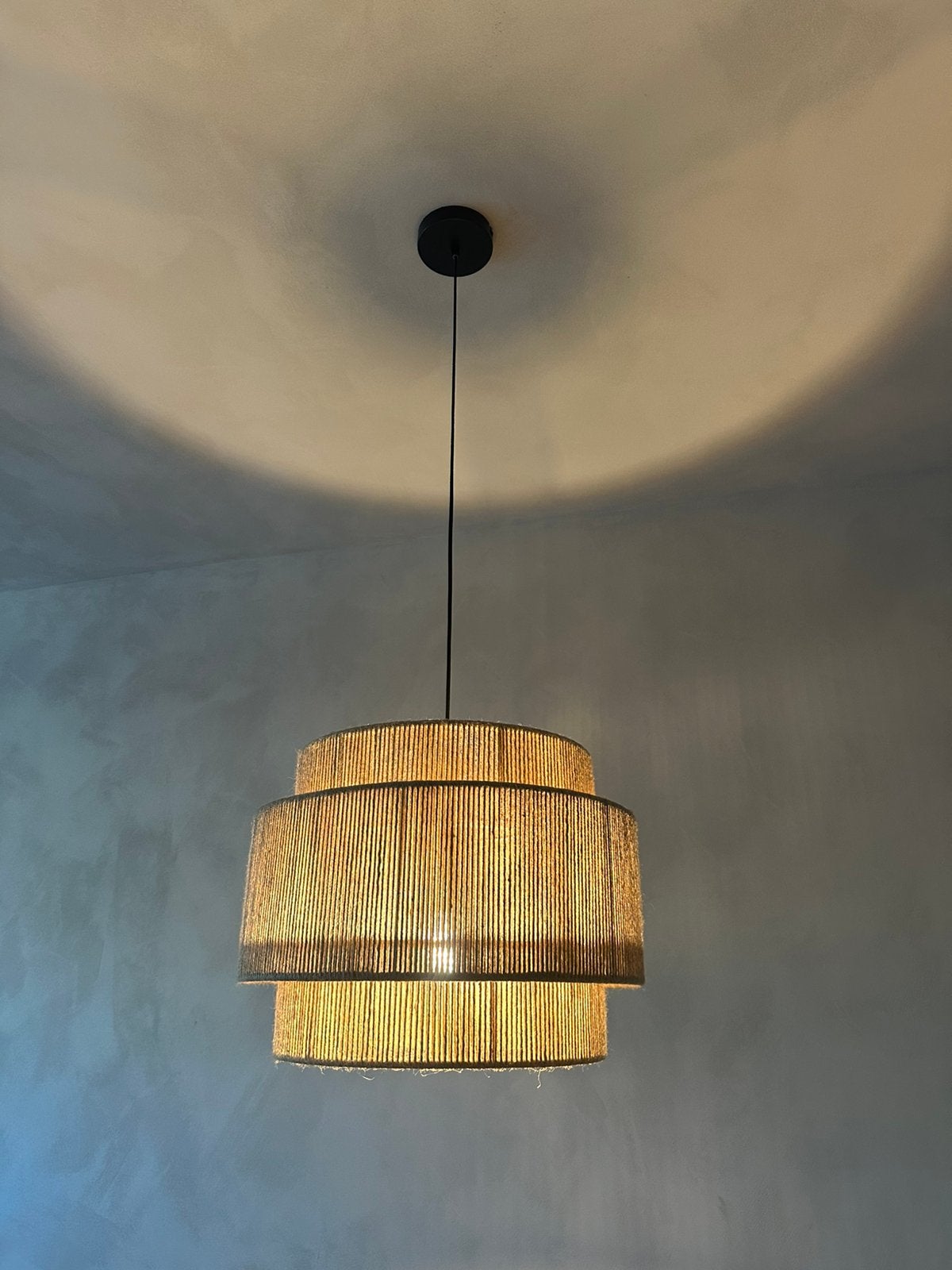 Westwing Cecilia hanglamp, Ophalen of Verzenden, Nieuw, Natuurlijk materiaal, E27 (groot)