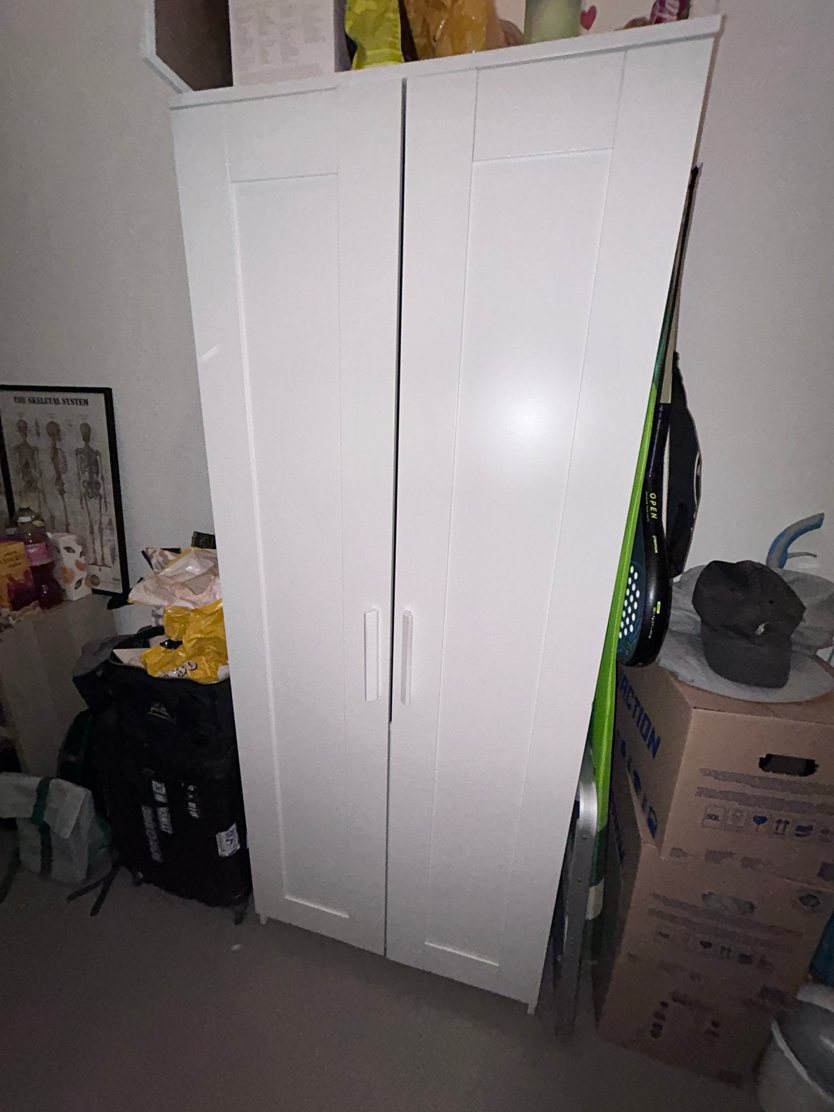 Witte kledingkast Ikea Brimnes, Ophalen, Gebruikt, 50 tot 100 cm, 150 tot 200 cm