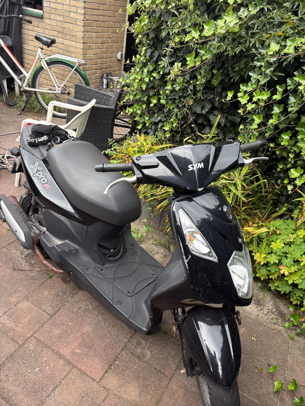 Zwarte SYM X-Pro 50 scooter - Gebruikt, Gebruikt, Overige modellen, Maximaal 45 km/u, Ophalen of Verzenden