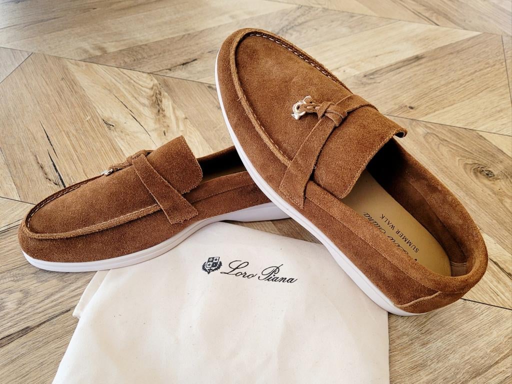 Loro Piana maat 40 Summer Walk loafers / mocassins, Ophalen of Verzenden, Nieuw, Bruin, Instappers