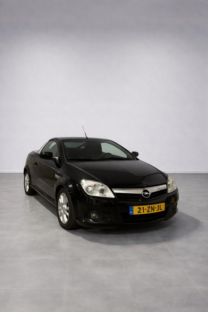 Opel Tigra cabro 1.4 16V Twintop 2008 Zwart, Auto's, Opel, Voorwielaandrijving, 4 cilinders, Cabriolet, Origineel Nederlands