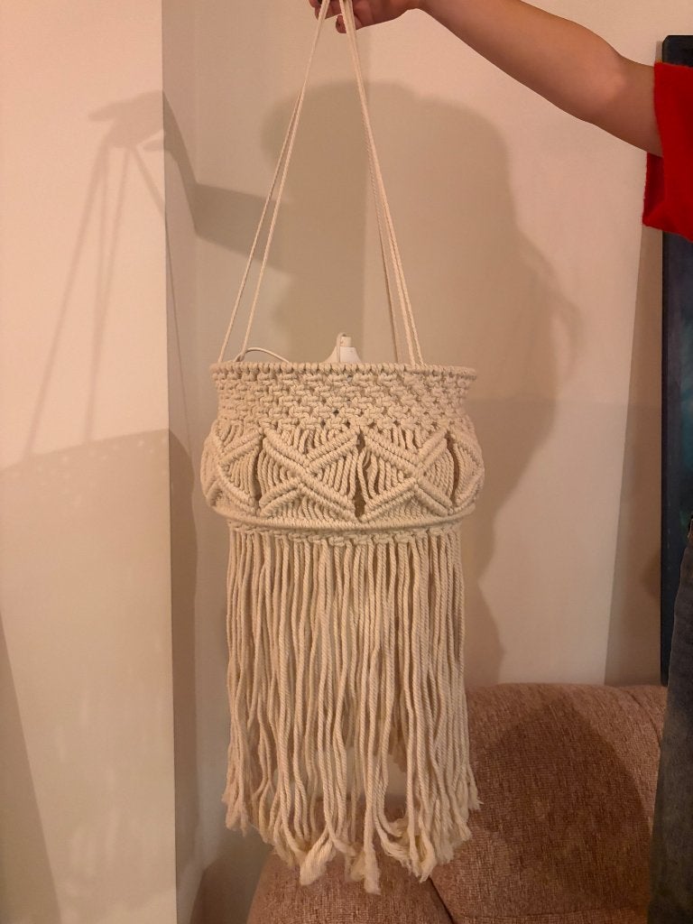 Twee Ibiza/bohemian style lampen, Ophalen, Zo goed als nieuw, Overige materialen