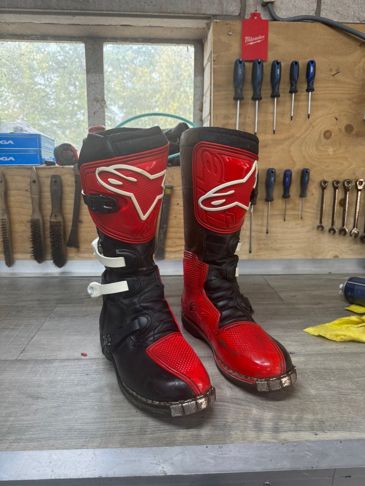 Cross laarzen maat 44,5, Motoren, Kleding | Motorkleding, Ophalen, Tweedehands, Laarzen