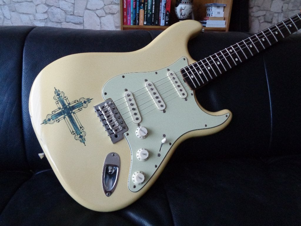 Fender Kenny Wayne Shepherd stratocaster, 2008, road worn, Ophalen, Gebruikt, Solid body, Fender