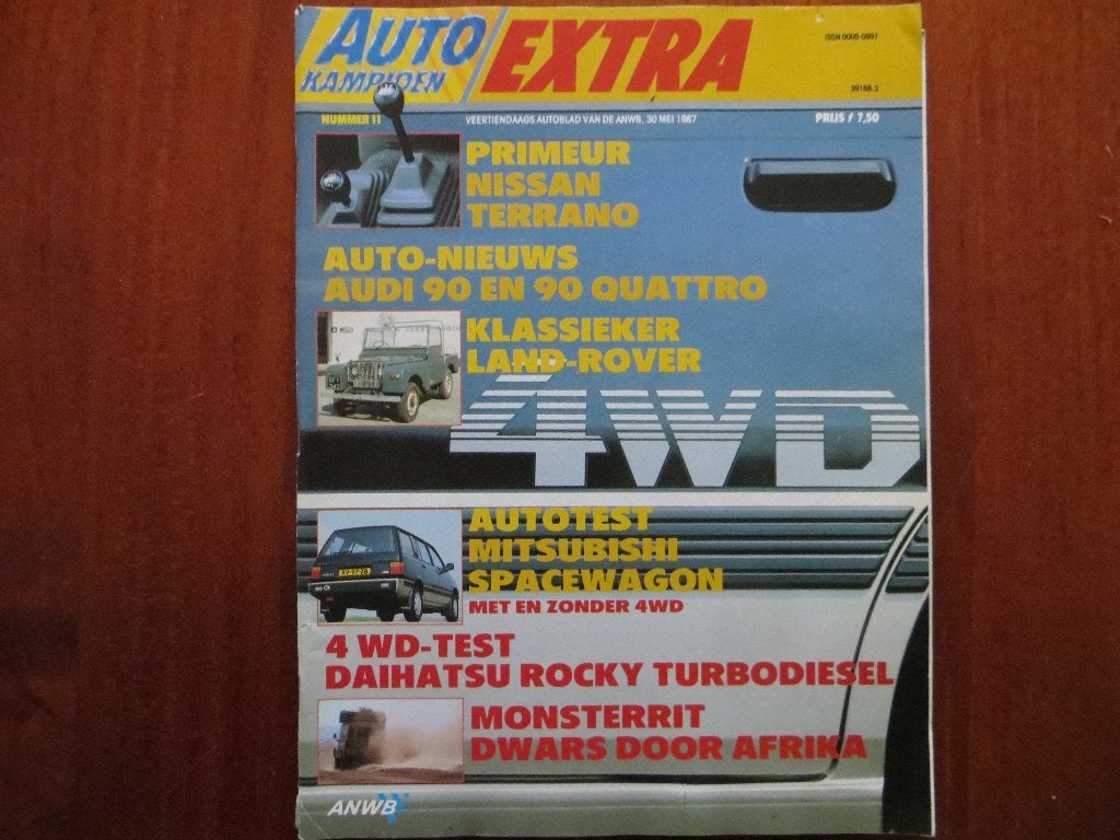 Autokampioen 11 1987 Nissan Terrano, Audi 90, 90 Quattro, Ophalen of Verzenden, Zo goed als nieuw, Audi