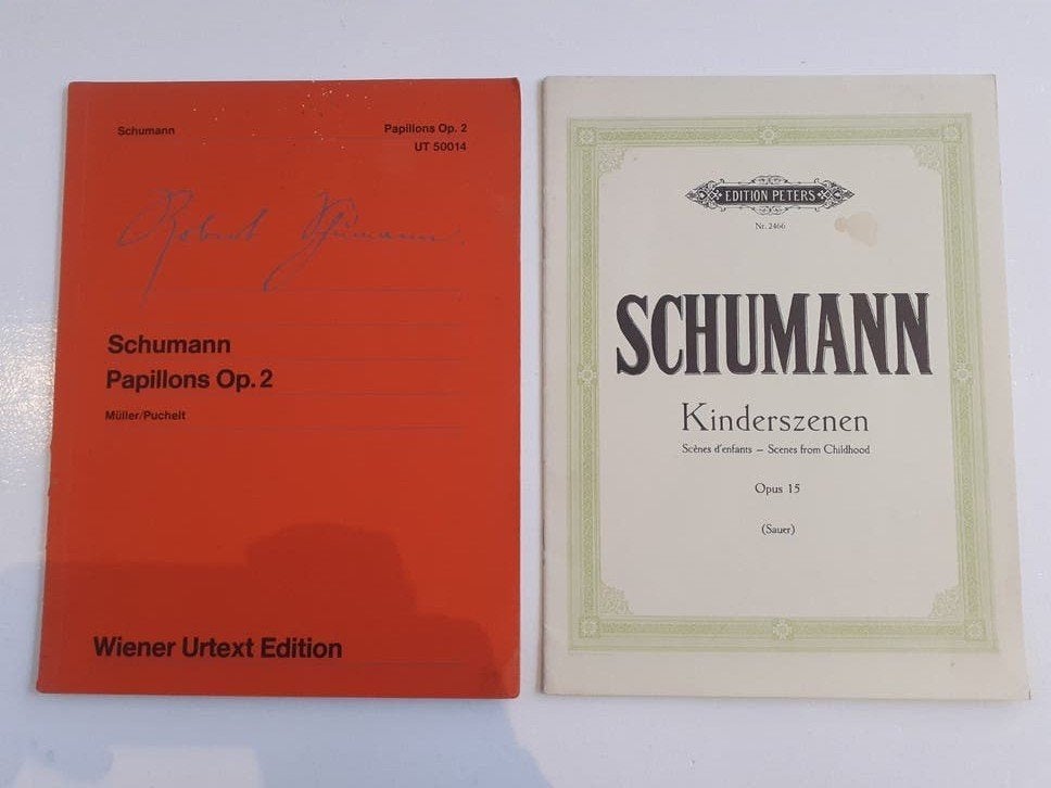 Schumann: Papillons Op.2 & Kinderszenen Op.15 bladmuziek, Gebruikt, Klassiek, Ophalen of Verzenden, Artiest of Componist