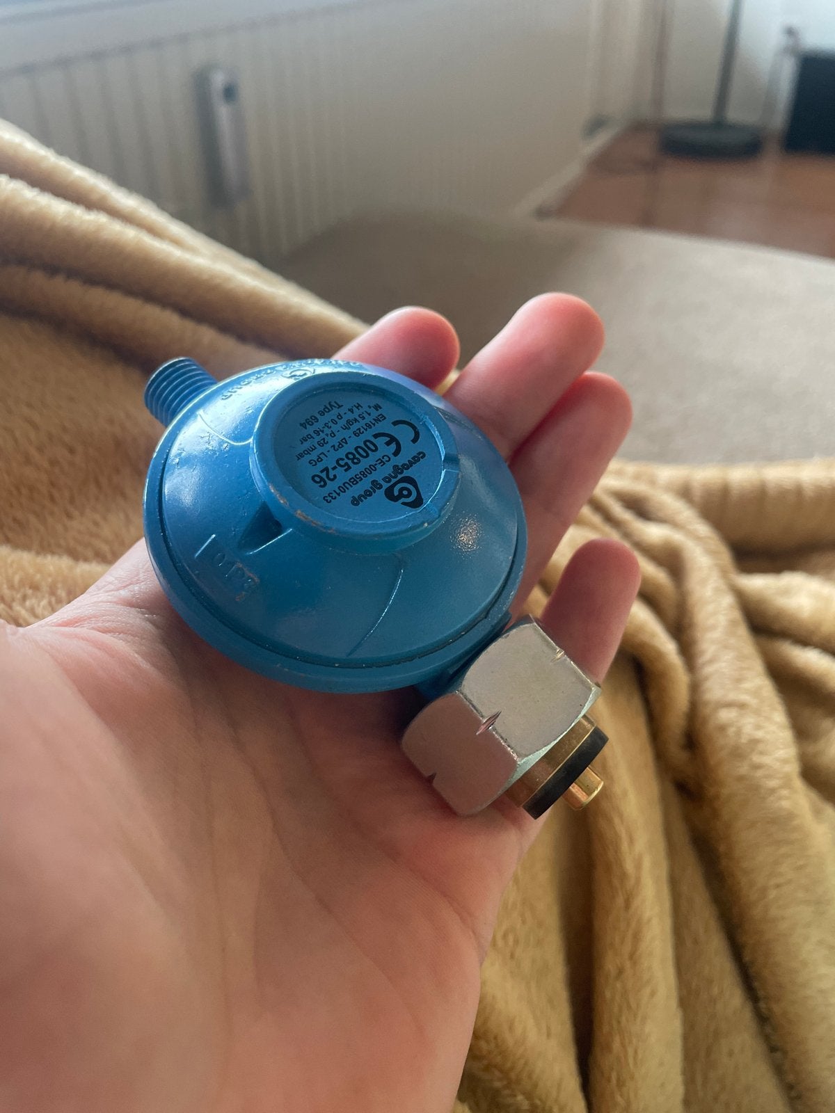 Gasdrukregelaar groene flessen, Ophalen of Verzenden, Gebruikt