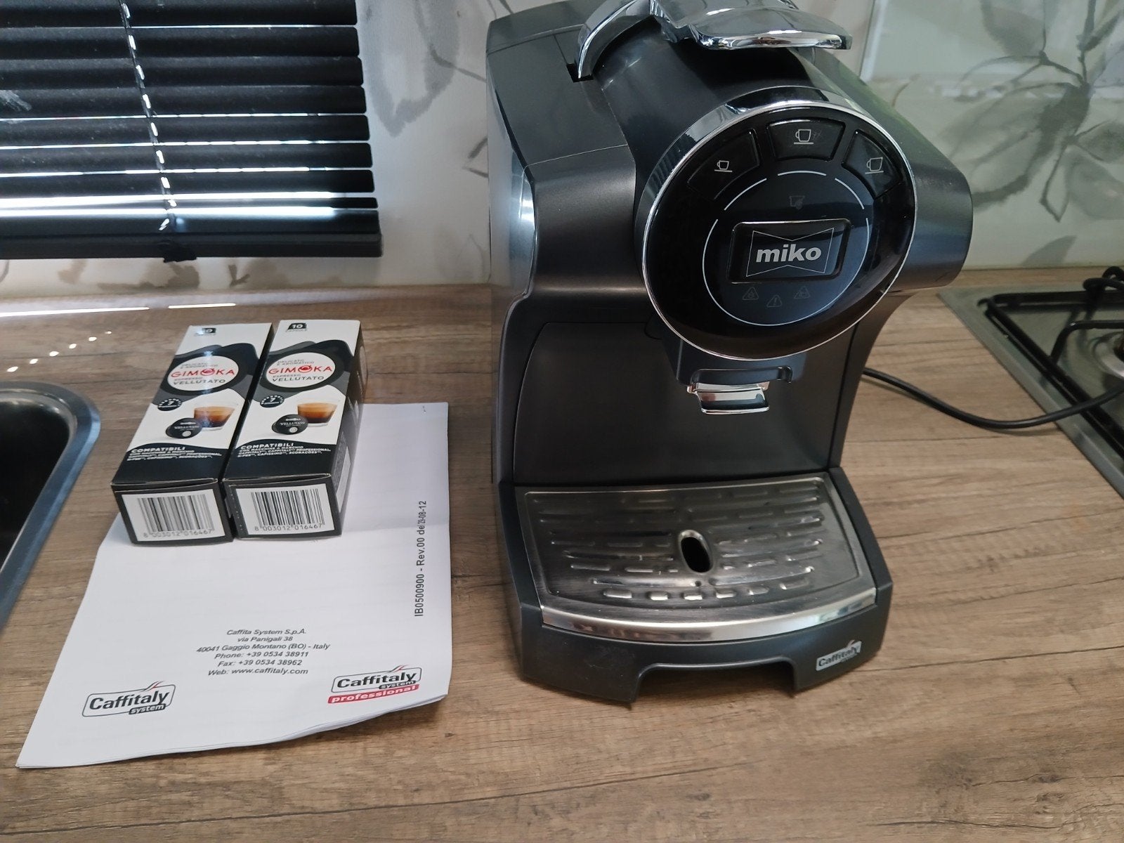 Miko Caffitaly S04 Koffiezetapparaat - Zo goed als nieuw, Witgoed en Apparatuur, Koffiezetapparaten, Espresso apparaat, Ophalen of Verzenden