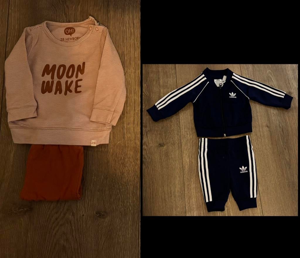 Babysetje Z8 mt 56 ADIDAS mt 62, Ophalen of Verzenden
