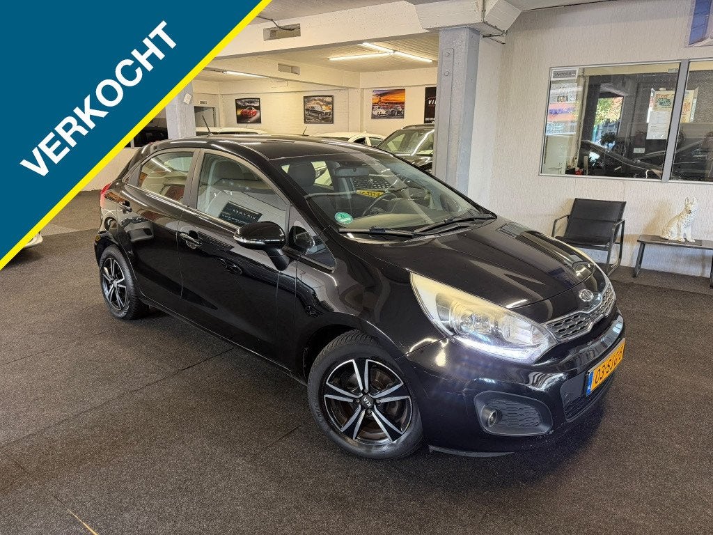 Kia Rio 1.2 CVVT Super Pack *NAP*LED*5drs (bj 2011), Auto's, 21 km/l, Euro 5, 4 cilinders, Zwart