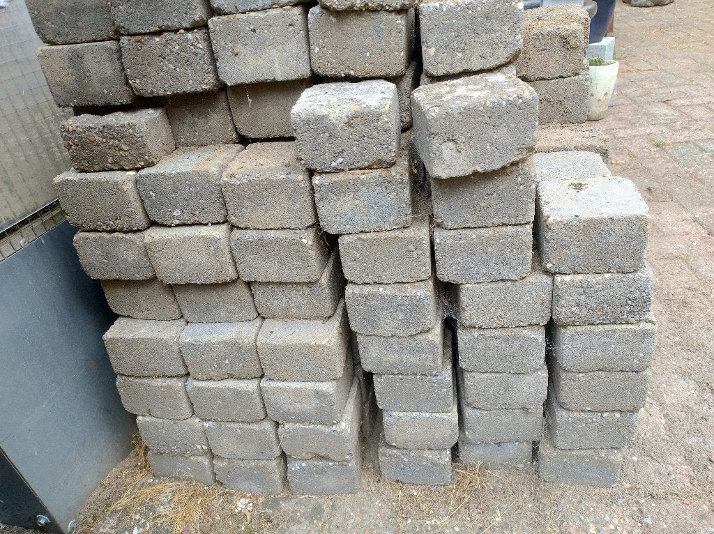 Koppelstones klinkers 10 bij 10 gratis 6 m3, Ophalen, Gebruikt, Klinkers, 5 tot 10 m²