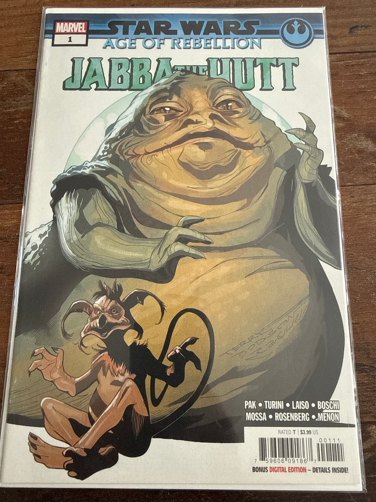 Star Wars Age of Rebellion: Jabba the Hutt #1 Marvel Comic, Boeken, Strips | Comics, Eén comic, Ophalen of Verzenden, Nieuw, Amerika