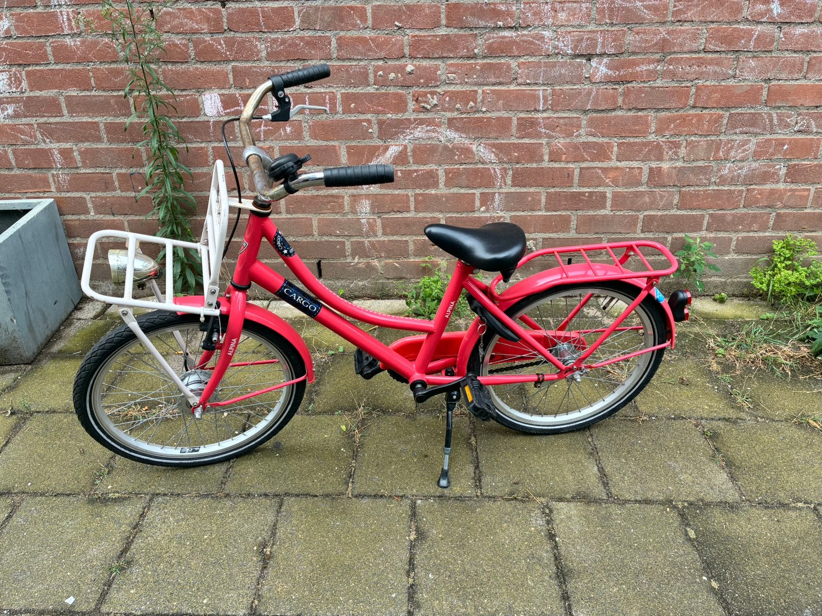 Meisjes fiets 20 inch, Ophalen, Gebruikt, Handrem, Schijfrem
