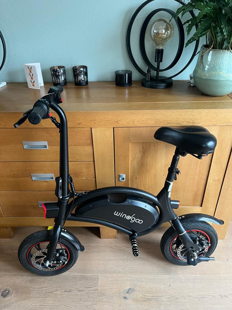 Windgoo opvouwbare elektrische fiets - Zwart, Fietsen en Brommers, Elektrische fietsen, Overige merken, Minder dan 30 km per accu