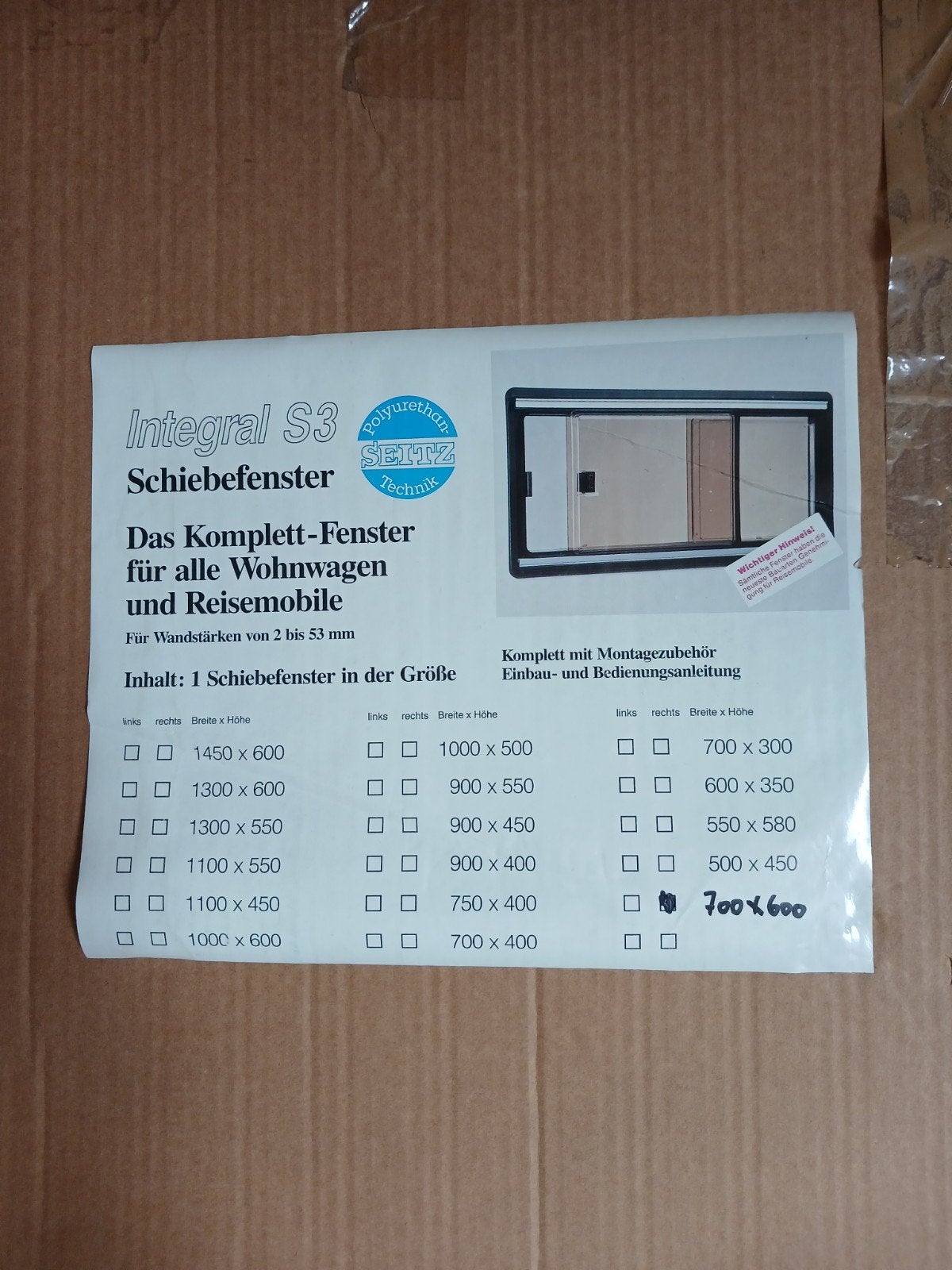 Seitz ( dometic )S3 Camper Raam 70x60 cm Schuifraam, Caravans en Kamperen, Caravan accessoires, Nieuw, Ophalen of Verzenden