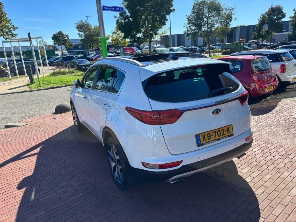 Kia Sportage 1.6 T-GDI 4WD GT Line PlusLine vol opties, Auto's, Gebruikt, 4 cilinders, Wit, Leder