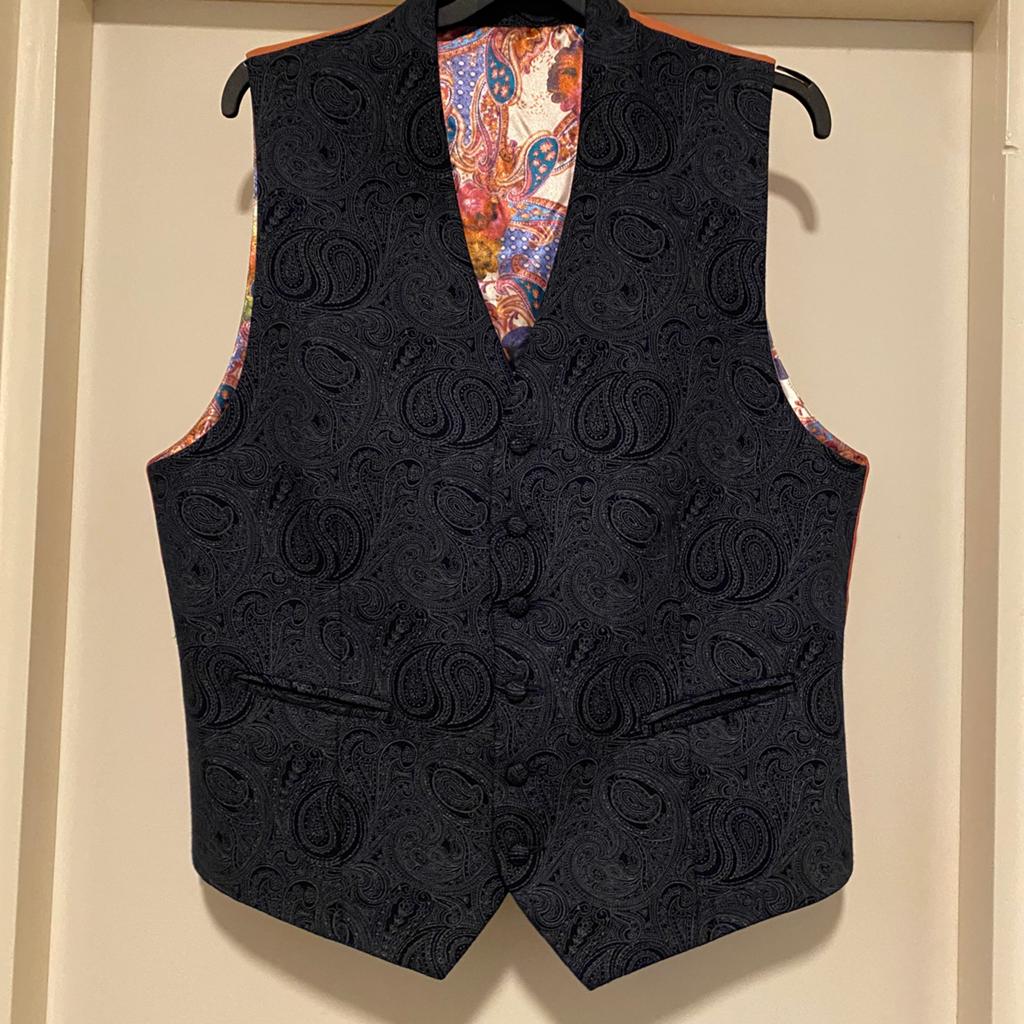 MADDOX STREET ANTRACIET GILET UK 46 (XL), Kleding | Heren, Kostuums en Colberts, Ophalen of Verzenden, Zo goed als nieuw, Maat 52/54 (L)