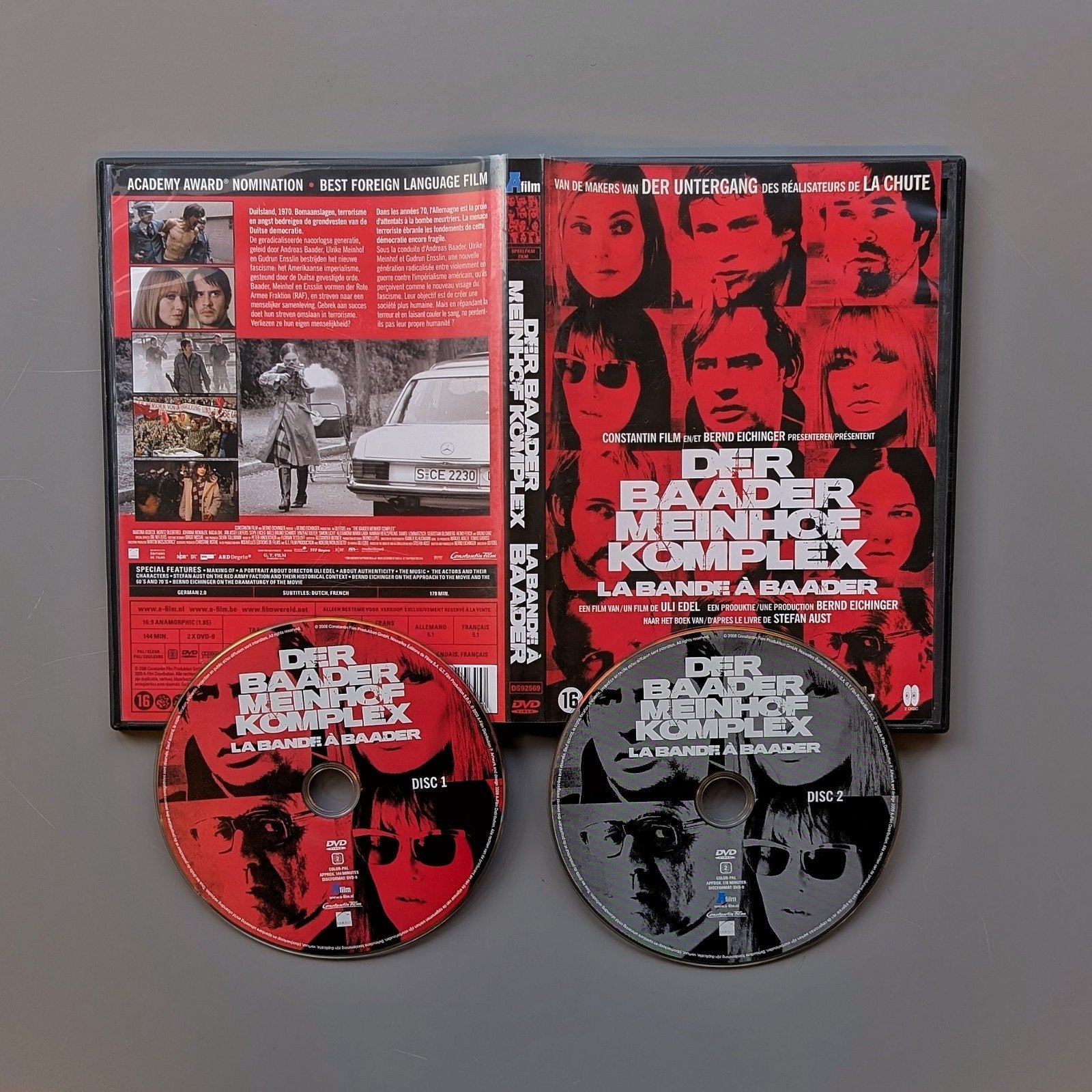 Der Baader Meinhof Komplex (2008) 2 x DVD, Duitse Filmhuis, Verzenden, Zo goed als nieuw, Overige gebieden