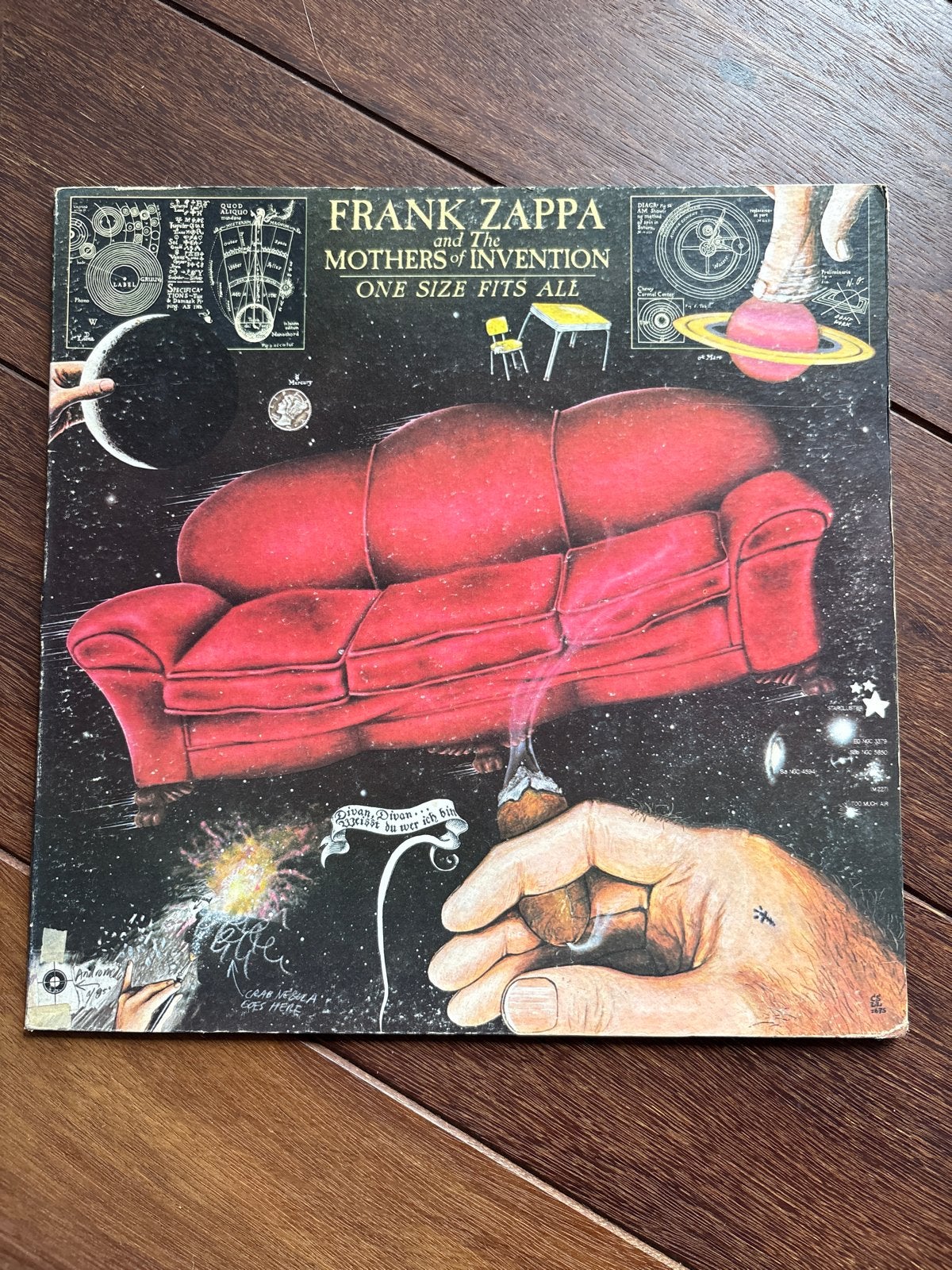 Frank Zappa - One Size Fits All LP (1975), LP, Gebruikt, Originele persing, Ophalen of Verzenden